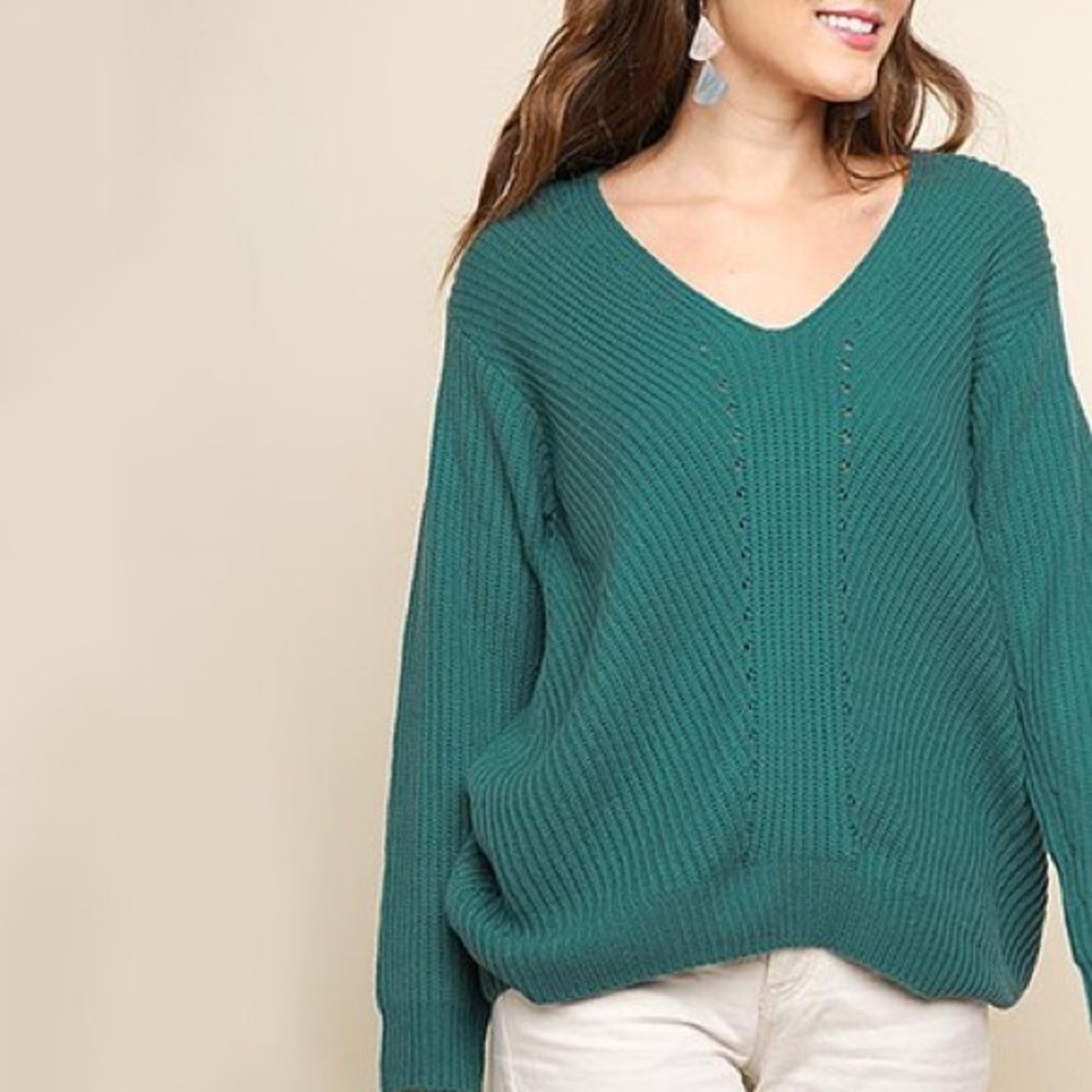 Teal American Eagle Sweater